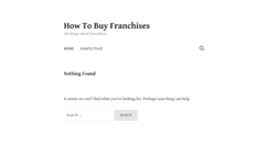 Desktop Screenshot of howtobuyfranchises.com
