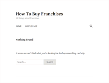 Tablet Screenshot of howtobuyfranchises.com